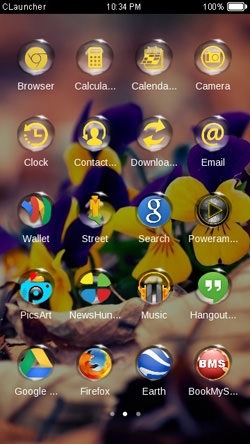 Wild Orchid CLauncher Android Theme Image 2