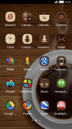 Coffee CLauncher Android Theme Image 2
