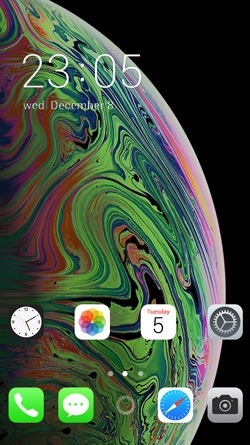 iPhone XS Green CLauncher Android Theme Image 1