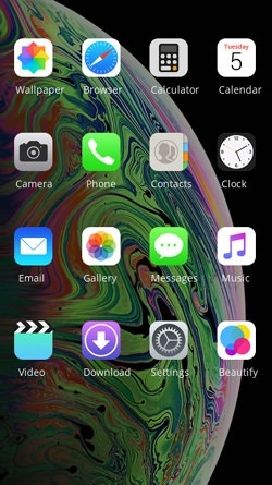 iPhone XS Green CLauncher Android Theme Image 2