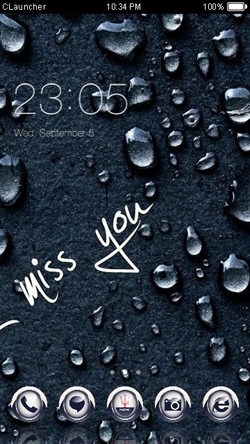 Miss You CLauncher Android Theme Image 1