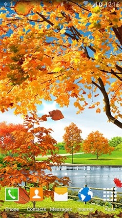 Autumn Pond Android Wallpaper Image 3