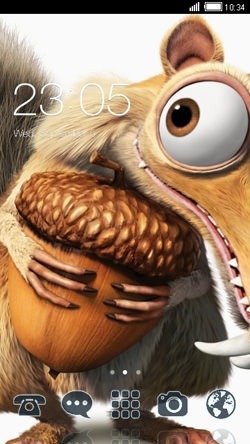 Ice Age Scrat CLauncher Android Theme Image 1