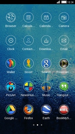 Dew Drops CLauncher Android Theme Image 2
