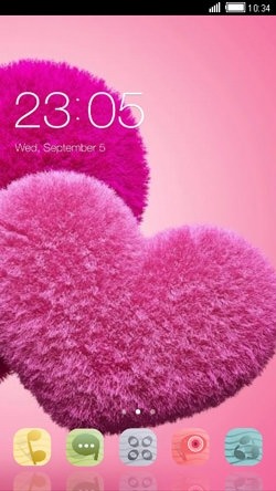 Love Hearts CLauncher Android Theme Image 1
