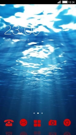 Under Water CLauncher Android Theme Image 1