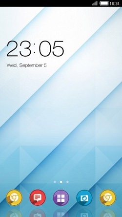 Blue CLauncher Android Theme Image 1