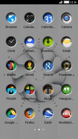 White Spinner CLauncher Android Theme Image 2