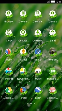 Dew Drops CLauncher Android Theme Image 2