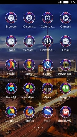 City Night CLauncher Android Theme Image 2