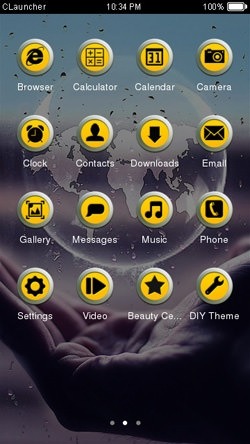 Earth CLauncher Android Theme Image 2