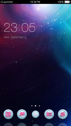 Space CLauncher Android Theme Image 1
