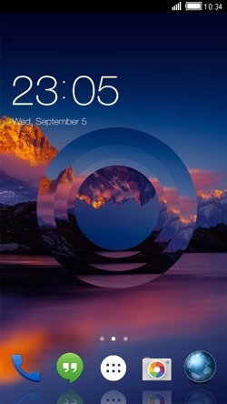 Abstract Circle CLauncher Android Theme Image 1