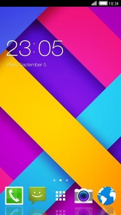Colorful Strips CLauncher Android Theme Image 1