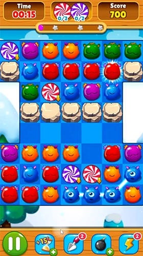 Candy Monsters Match 3 Android Game Image 2