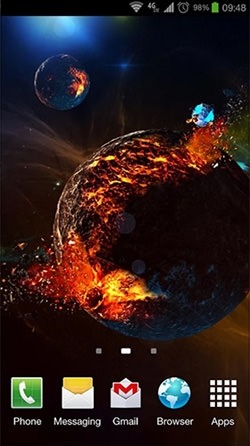 Deep Space 3D Android Wallpaper Image 1