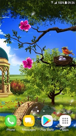 Spring Landscape Android Wallpaper Image 3