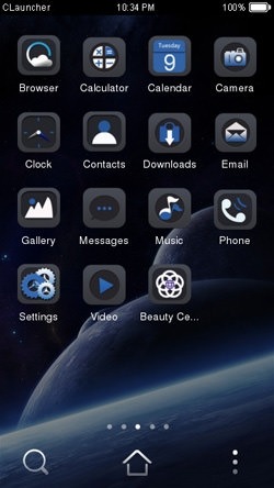 Space CLauncher Android Theme Image 2