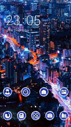 City Lights CLauncher Android Theme Image 1