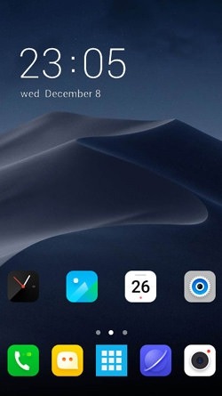 Desert Night CLauncher Android Theme Image 1