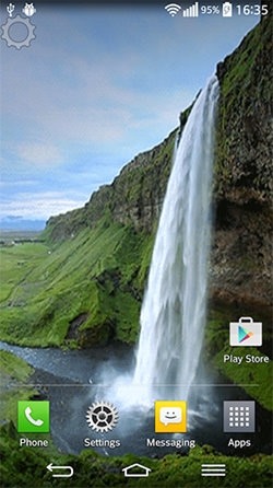 Waterfall Sounds Android Wallpaper Image 1