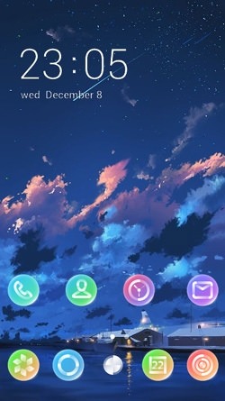 Clouds CLauncher Android Theme Image 1