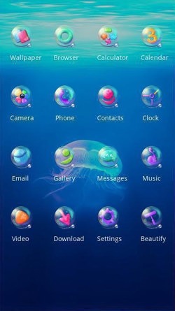 Jellyfish CLauncher Android Theme Image 2