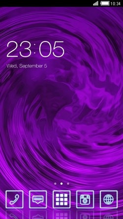 Purple CLauncher Android Theme Image 1
