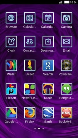 Purple CLauncher Android Theme Image 2