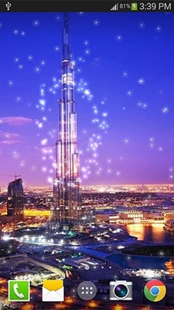 Dubai Night Android Wallpaper Image 1