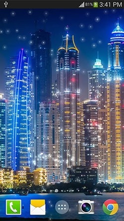 Dubai Night Android Wallpaper Image 2