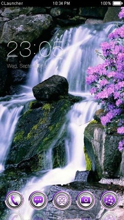 Waterfall CLauncher Android Theme Image 1
