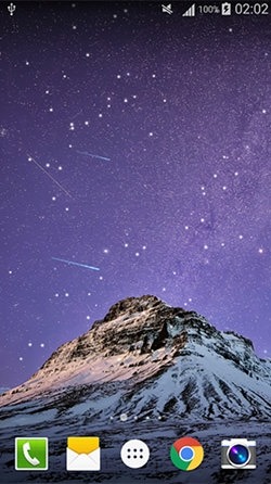 Meteors Sky Android Wallpaper Image 1