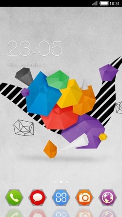 Geometric CLauncher Android Theme Image 1