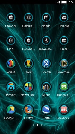 Neon CLauncher Android Theme Image 2
