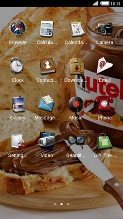 Nutella CLauncher Android Theme Image 2