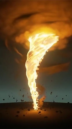 Fire Tornado Android Wallpaper Image 1