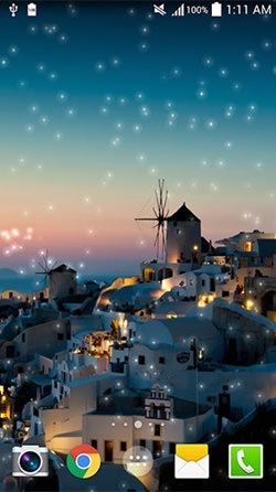 Greece Night Android Wallpaper Image 1
