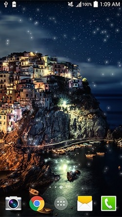 Greece Night Android Wallpaper Image 2