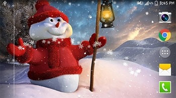 Christmas Snow Android Wallpaper Image 1