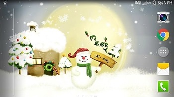 Christmas Snow Android Wallpaper Image 2