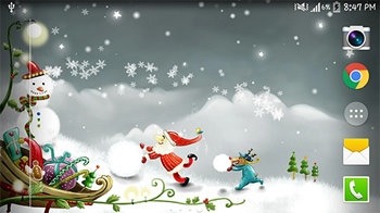 Christmas Snow Android Wallpaper Image 3