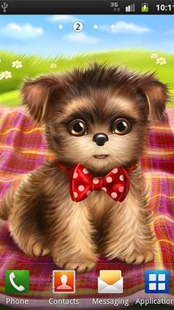Cute And Sweet Puppy: Dress Him Up Android Wallpaper Image 3