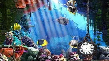 Aquarium: Clock Android Wallpaper Image 3