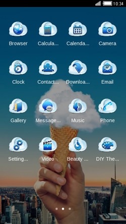 Cloud Cone CLauncher Android Theme Image 2