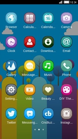Rainbow Hills CLauncher Android Theme Image 2