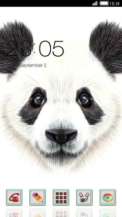 Panda CLauncher Android Theme Image 1