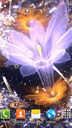 Luminous Flower Android Wallpaper Image 2