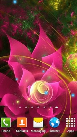 Luminous Flower Android Wallpaper Image 3