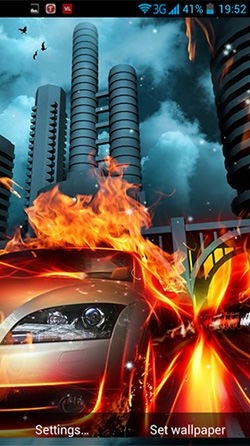 Cars On Fire Android Wallpaper Image 3
